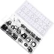 GANAZONO 225Pcs Gasket Washer Assortment Kits Sealing Ring Kit for Plumbing Automotive and Industrial Use Gaskets Organizer Box with Chart