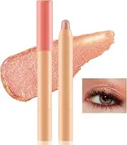 Apooliy Eyeshadow Stick Waterproof Glitter Shimmer Eye Shadow Pen Long-Lasting Cream Blush Stick,Quick-Drying Highlighter