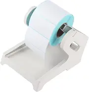 UKKQES Label Holder Thermal Label Holder for Rolls and Fanfold Labels Shipping Label Stand Desktop Printer Accessory Supplies for Home, Office (White)