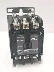 Eaton C25DNF330A Definite Purpose Contactor 3P 30A 110/120V 50/60HZ