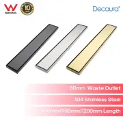 Decaura Tile Insert Shower Grate Drain Waste Chrome/Gold/Black Stainless Steel