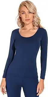 [Liang Rou] Women's Round Neck Stretch Thin Underwear Set, Tops and Briefs, 1 Set