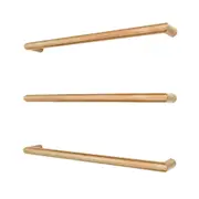 Radiant SBRTR-650 Heated/Non-Heated Single Round Towel Rail - 650mm - Champagne (1 Piece)