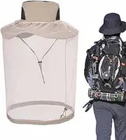 Hat with Fly Net, Fly Net for Head - Soft Breathable Mesh for Head Protection | Fisherman Hat Fine Mesh with Chin Strap for Camping