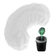 10 Pcs Paint Strainer Bag, 1 Gallon Paint with Elastic Drawstring White1070