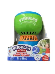 NEW! Fubbles No-Spill Fun Finiti Bubble Machine Up To 1 Hr Of Continuous Bubbles
