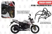TVS APACHE RTR 200 4v "BLACK CRASH GUARD WITH SLIDER" MS