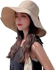 [N\\A] Bucket hat Early Spring Women's Sun hat Summer Cover face Big Brim Sun-Proof UV Protection Big Brim Sun-Proof hat