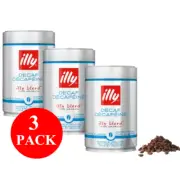 3 x illy Decaf Coffee Beans 250g
