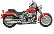 Daytona (DAYTONA) muffler slip-on slash cut silencer [FLSTF ('07 -)] 75094