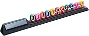 Car Temporary Parking Card Plate - Card Plate Telephone Number Plate | Parking Plate Car Decor, Phone Number Plate, Car Parking Number, Temporary Stop Sign
