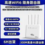 6H出货 4G插SIM卡路由器 有線無線兩用 可接電話機 4G 路由器 300M高速 分享器 支援台灣全頻段 熱點