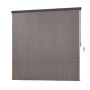 Outdoor Blinds Light Filtering Roll Down Awning Shade 3X2.5M Brown