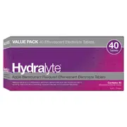 Hydralyte Effervescent Electrolyte Tablets Apple Blackcurrant 40 Pack