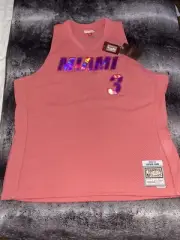 ⭐️ LIMITED EDITION Dwyane Wade Miami Heat NBA Jersey Mitchell Ness Size XXL