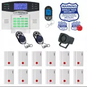 Wireless Home Security System 2-Way LCD Remote Burglar Alarm VOIP Phone Line GG