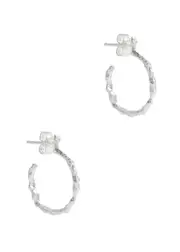 Lea Hoyer Leah Sterling Silver Hoop Earrings ONE SIZE