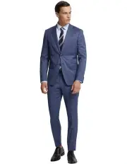 [Oxford] Auden Wool Suit Jacket in Blue