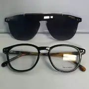 NIB Carrera 2024T/C Wr790 Black Plastic w. Clip-on Eyeglasses 47mm