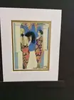 Art Deco "The Style of Shawls" matted art print by George's Barbier