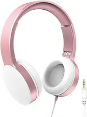 Laser Wired Over Ear Stereo Headphones Rose Gold