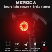 Bicycle Road Tail Light USB Waterproof Smart Induction Long Battery Life LED