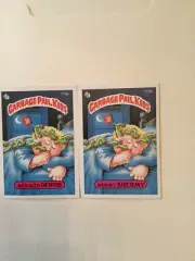 GARBAGE PAIL KIDS Series 5 173a MENACED DENNIS 173b WORMY SHERMY Mint