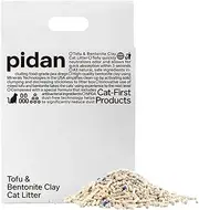 pidan Mixed Tofu Cat Litter - Dust-Free, Fast Drying, and Flushable Clumping Cat Litter - Unscented Kitty Litter for Odor Control (2.4kg x 1bag)