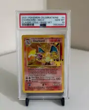 PSA10- CHARIZARD HOLOGRAPHIC FOR SALE DM/OFFER CLEAN GRAPHICS