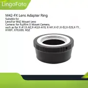 Metal M42-FX Lens Adapter Ring for M42 Lens to for Fujifilm X FX Mount Cameras