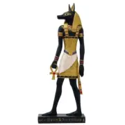 Hand painted Egyptian Anubis statue 10.5"H souvenir/collectible