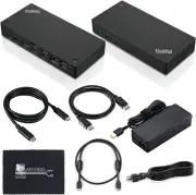 40AS0090US Docking Station Bundle USB-C Gen 2 w 90W AC Power Adapter, 1455