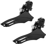 LT Easiyl 2PCS Bike Front Derailleur FD-TZ30 Compatible with Shimano Tourney 6/7 Speed Chuck Diameter 31.8mm Chain Line 47.5mm Front Chainring Shifter Black