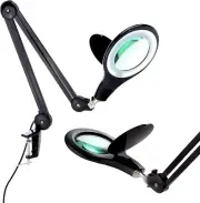 Brightech Lightview PRO Magnifying Desk Lamp, 2.25X Light Magnifier, Adjustable
