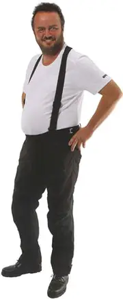 Germot Flex Pro, textile belly pants waterproof , color: Black , size: Short 7XL