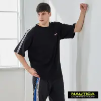 在飛比找momo購物網優惠-【NAUTICA】男裝 COMPETITION撞色肩線短袖T