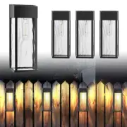 Solar Fence Lights Outdoor, 4 Pack Waterproof Solar Post Accent Light Deck Wa...