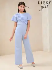 Lipsy Blue 3D Corsage Jumpsuit (5-16yrs) (AU3134) | $97 - $115