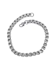 ADORNIA Stainless Steel Box Chain Bracelet