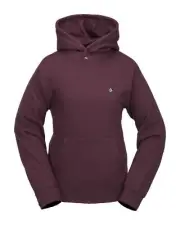 Volcom Costus Pullover Fleece Women's Sweatshirt, Burgundy, Large