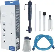 Electric Aquarium Gravel Cleaner Fish Tank Cleaner Vacuum Gravel Cleaner Kit with Air-Pressing Button Siphon Vacuum Cleaner with Water Hose Controller for Water Changing Sand Washing Feces Absorption
