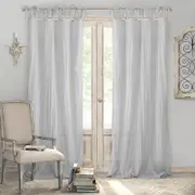 Elrene Home Fashions Jolie Semi-Sheer Pleated Curtain Panel, 52 x 84