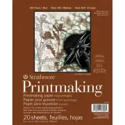 Strathmore Printmaking Paper Pad 8"X10"-20 Sheets 62433800