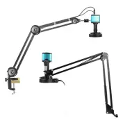 EU Direct XHU4002-150X Pro Digital Microscope 48MP 4K HDM USB Output 150X Magnification Adjustable LED Light Professiona