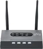 BT 5.0 o Adapter o Receiver Transmitter with NFC Function Bypass Mode Support APTX HD/APTX LL/APTX SPDIF/AUX in&Out Black One Size