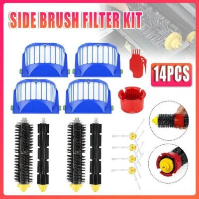 14PCS Cleaner Brushes Hepa Fliter Parts For iRobot Roomba 600 Series 620 650 630