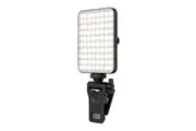 Rechargeable Selfie Light and Phone Light Clip for iPhone - Adjustable Brightness LED Light for Selfie, Makeup, Tik Tok, Live Streaming [Black]