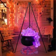 Large Witches Cauldron on Tripod Portable Scary Decorative Bowl for Halloween