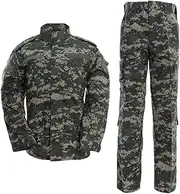 MINGHE Military Tactical Men's Combat Uniform Set Shirt and Pants Sets Cp Camo Uniforms for Army Airsoft Paintball Hunting…