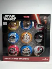 Hallmark Disney Star Wars Tin Christmas Tree Ornaments NIB